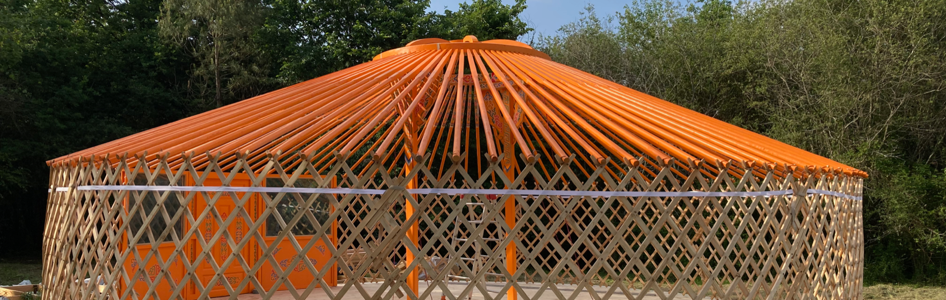 Structure de la Yourte une fois finie