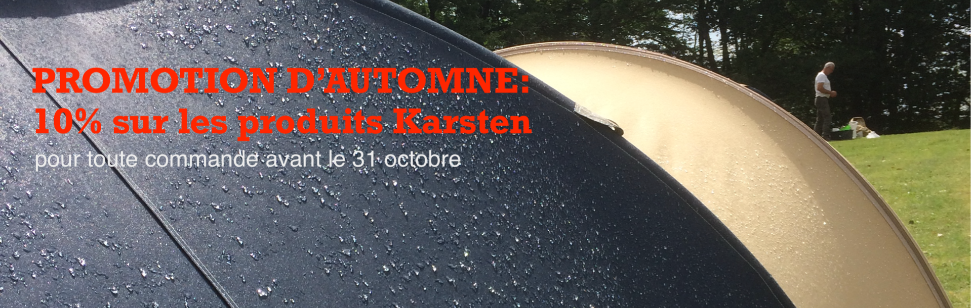 Promotion d'automne toile de coton tente Karsten
