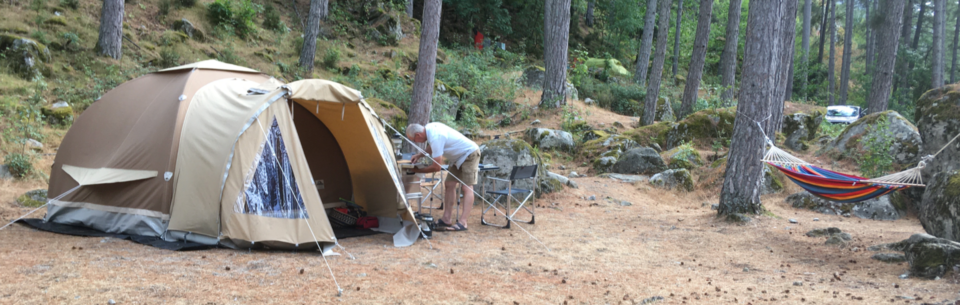 itinérance d'automne en Corse tente Gonflable Karsten 240