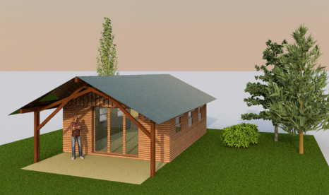 Nouveaux : Ecolodge bois local isolé
